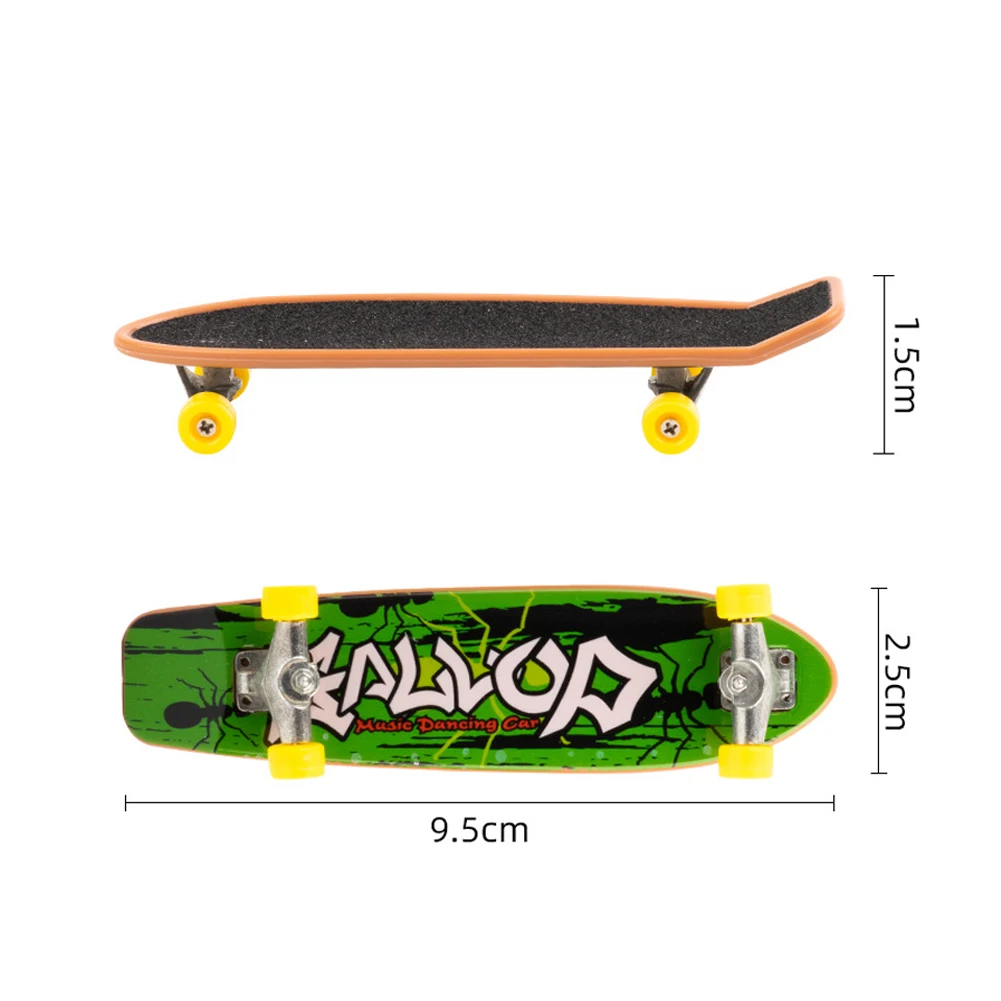 Vinger-Scooter-Set | -Vinger-Skateboard met Broek en Schoenen