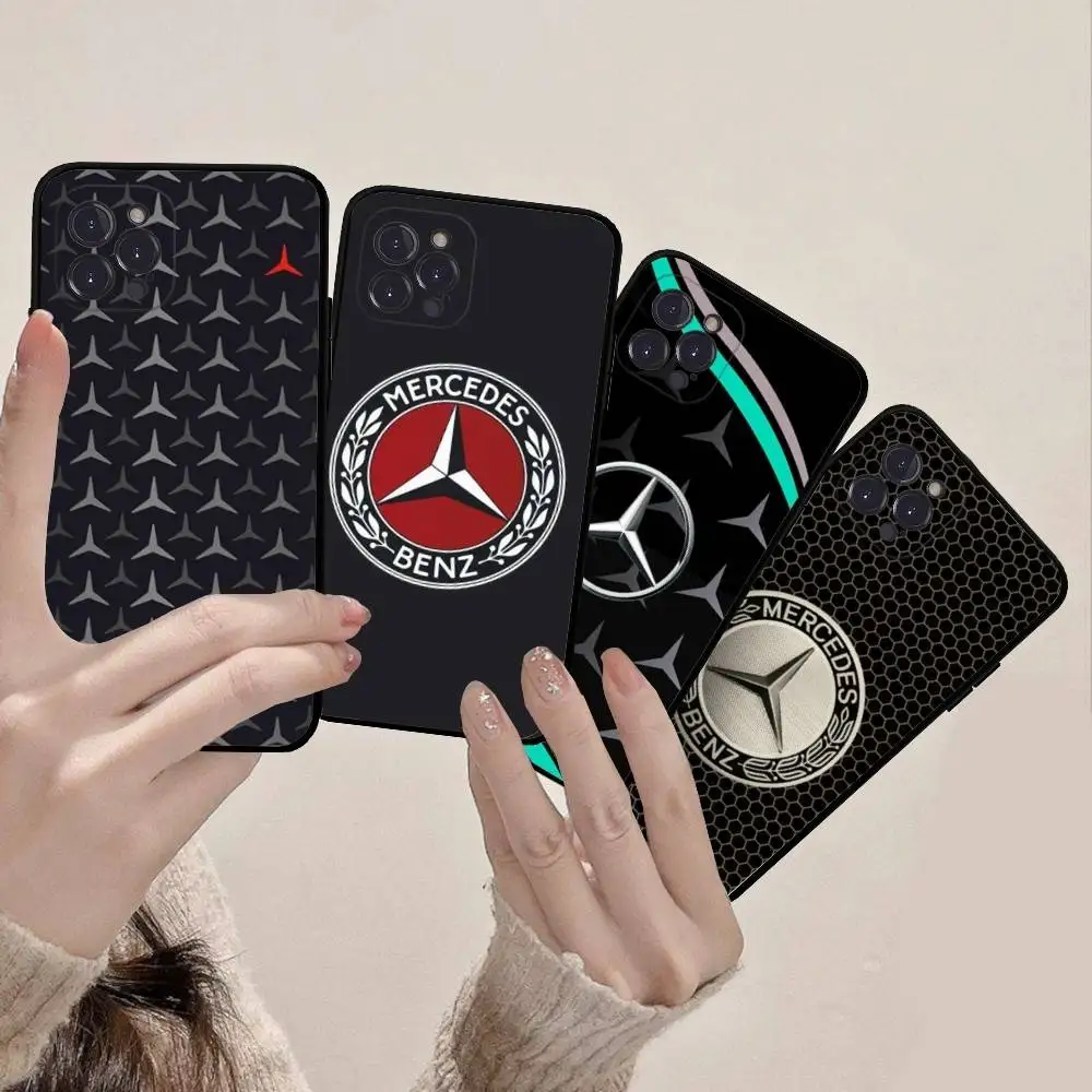 Car M-Mercedes-Benz Phone Case For IPhone 16 15 14 13 12 11 17 Pro Max Simplicity Back TPU Soft Case - view 3