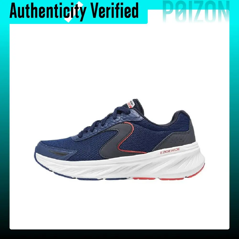 Skechers SPORT MENS Zapatos Casuales de Moda Resistentes a la Abrasión de Caña Baja para Hombre Azul Rojo 232838WW-NVRD