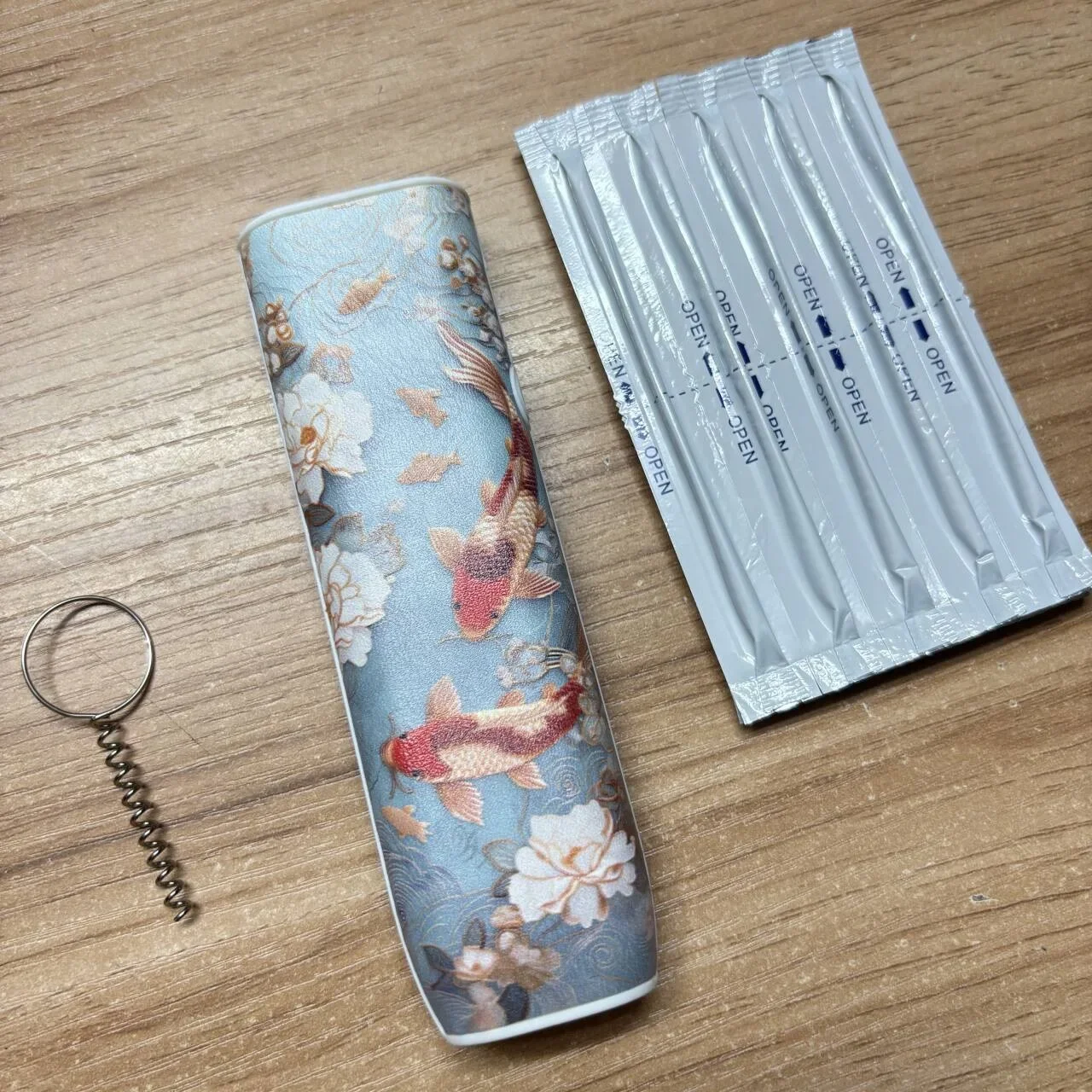 Red Fish Premium Leather Case for IQOS ILLUMA One Animal Designs for IQOS ILLUMA ONE Scratch-Resistant & Stylish