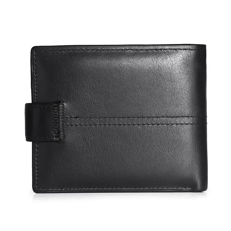 Rfid Blocking Genuine Leather Wallet Men with Coin Pocket Dollar Wallet Real Leather Purse for Men