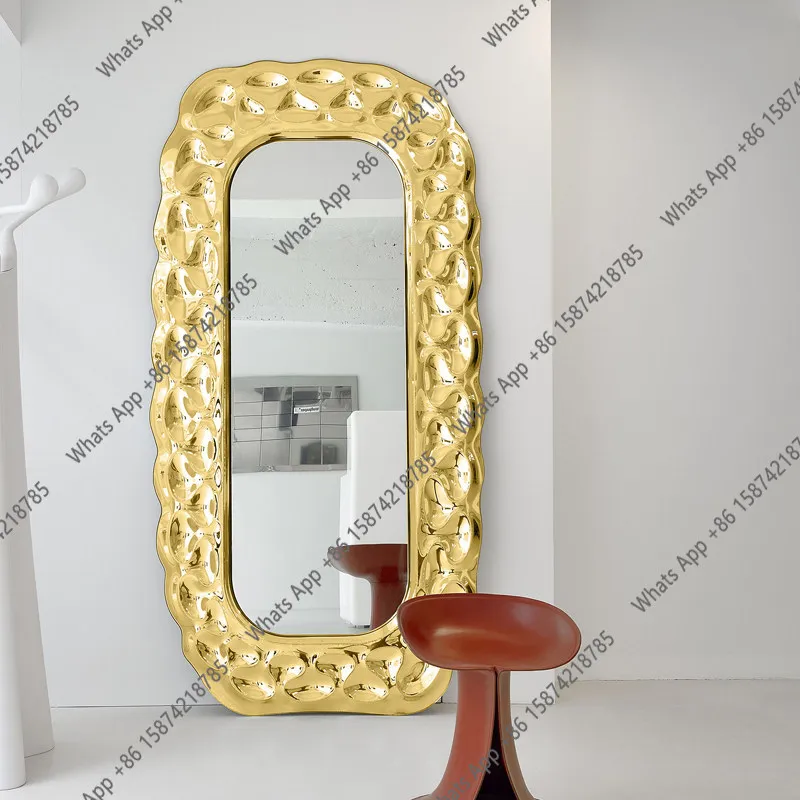 Irregular mirror Full body full-length mirror Special-shaped floor-to-ceiling European style Wall-mounted designer style Fashion