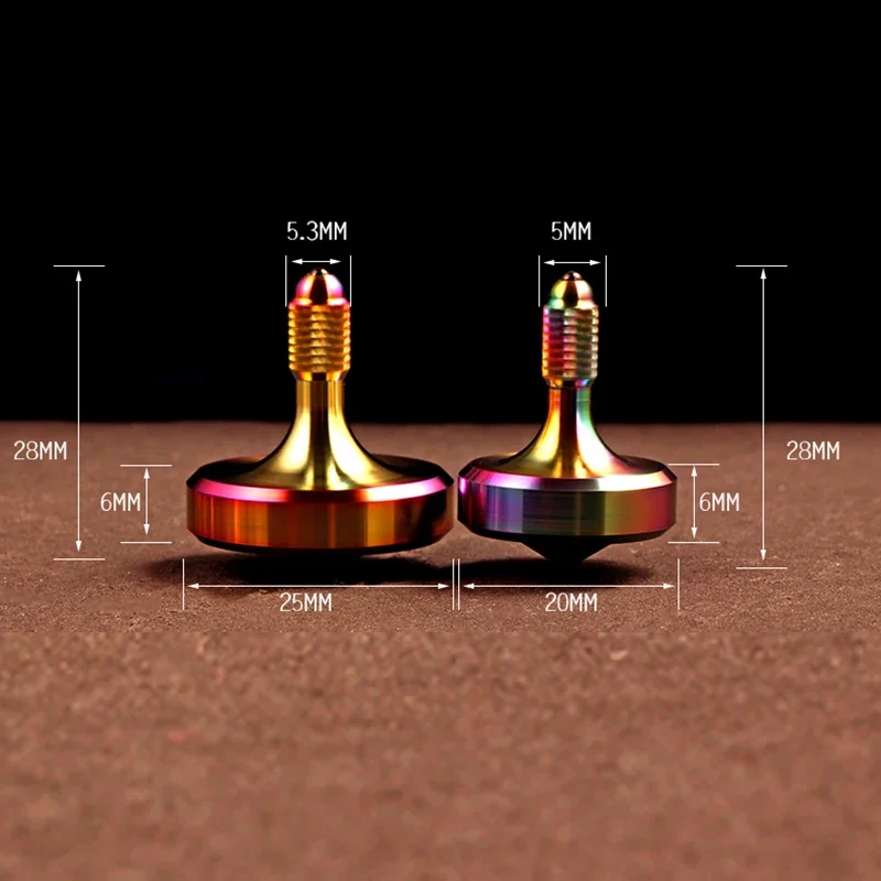 FEGVE Inner Peace Mini Gyro Fidget Spinner Hand Spinner Edelstahl Metall Keramik Perlen Antistress Desktop Rotation Spielzeug