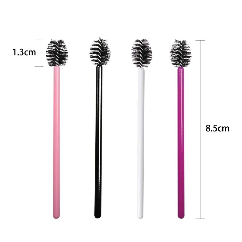 50Pcs Small Disposable Micro Spoolie Brushes for Eye Lash Eyebrow Brushes Eyes Care Makeup Brushes Mascara Wands Applicator