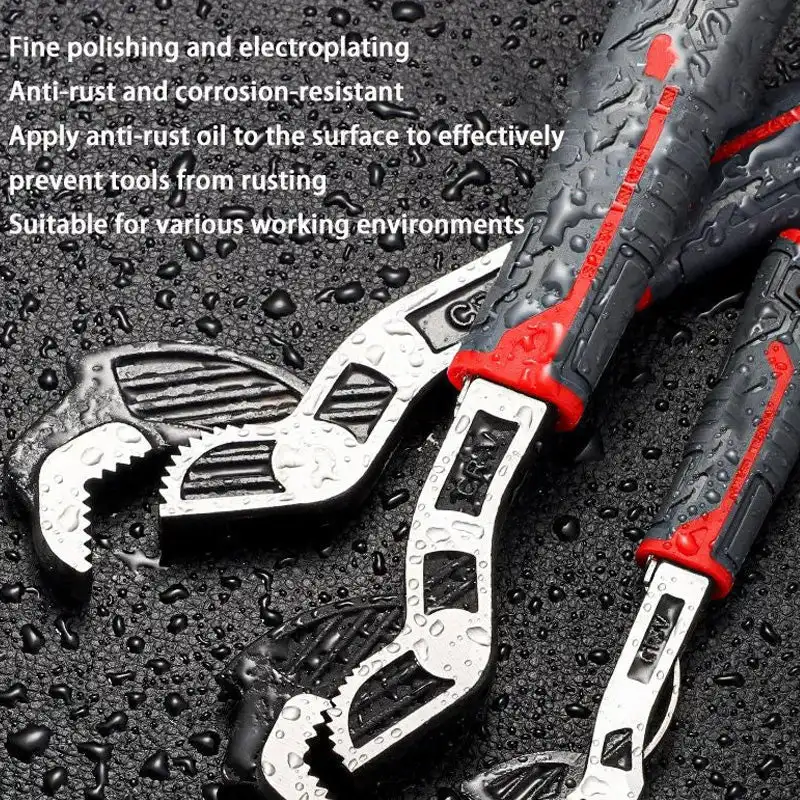 Industrial Grade Multifunctional Self-locking Pipe Wrench Spanner Hand Tool Adjustable Wrench Auto Car Wrench Home Repair Tools