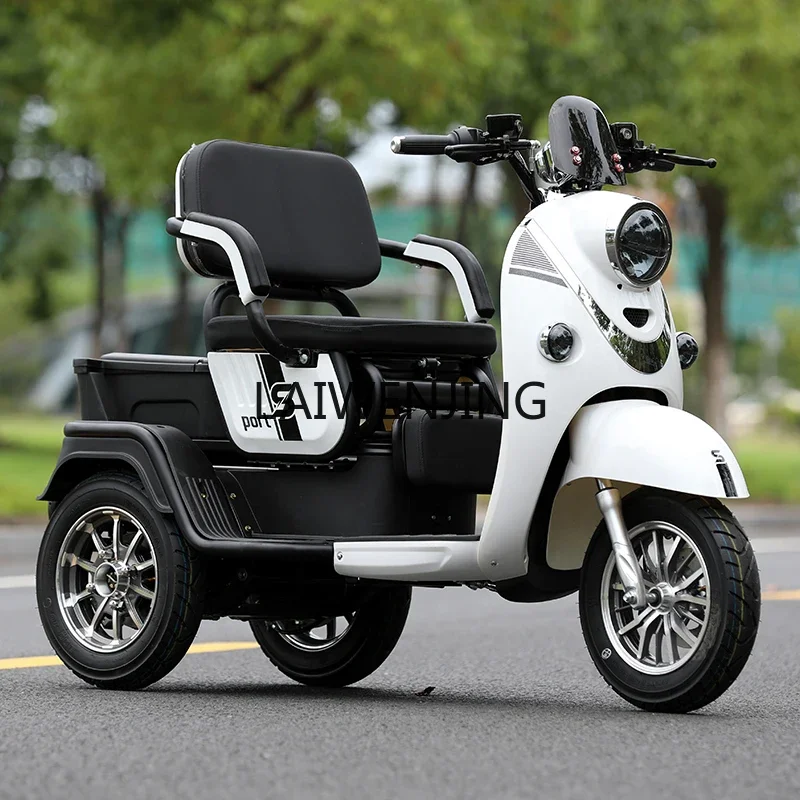 LYN electric tricycle home pick-up and drop-off child scooter 72V hill climbing