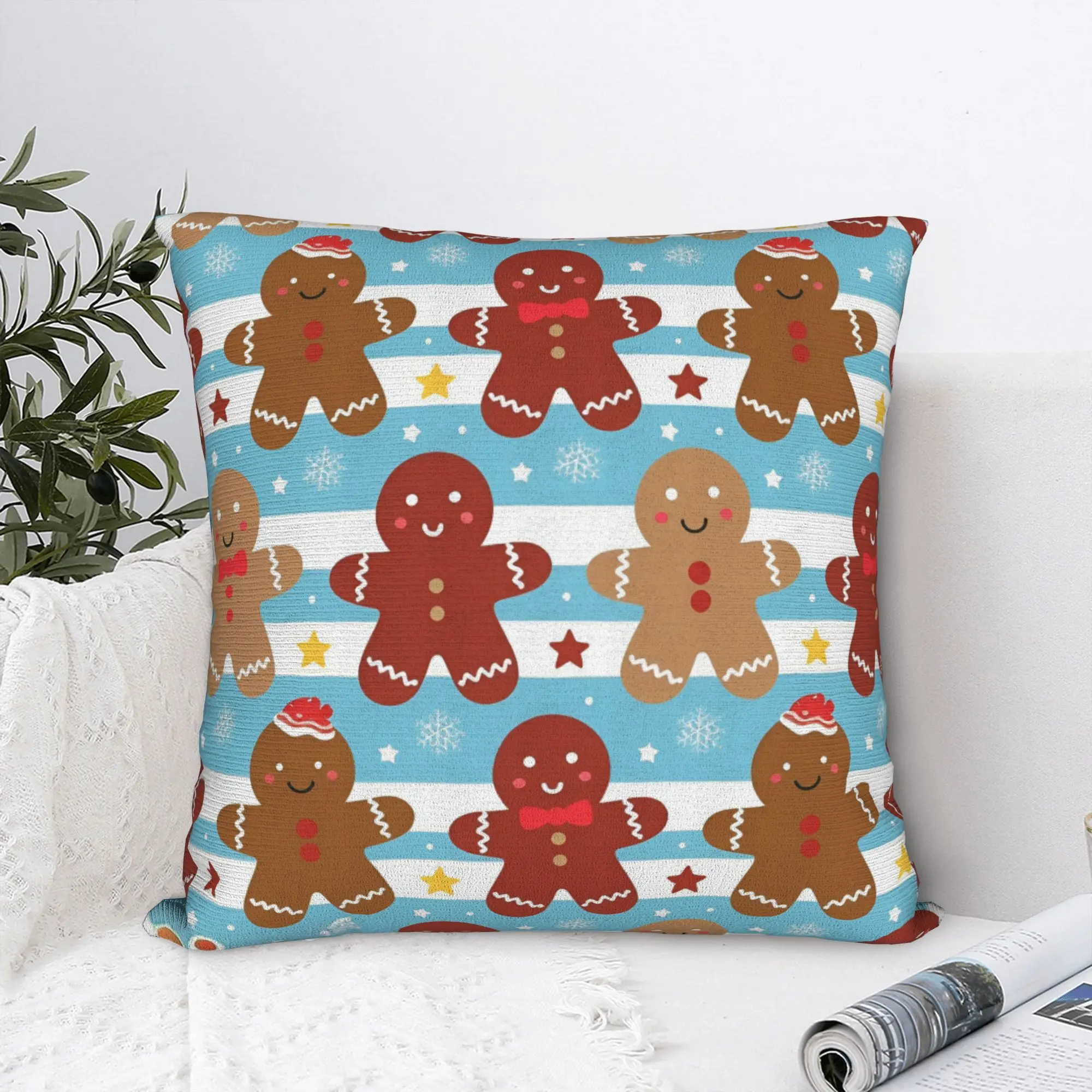 Trendy Home Christmas xmas Santa Claus Decoration Pillowcases Stuff  Pillow Covers Square Multi-Size