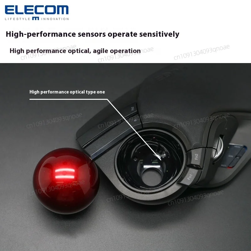 ELECOM Ergonomic Vertical Mouse Trackball Mouse Wireless Mouse 10 Programmable Buttons Office Laptop Custom PC For AutoCAD PS - Image 4