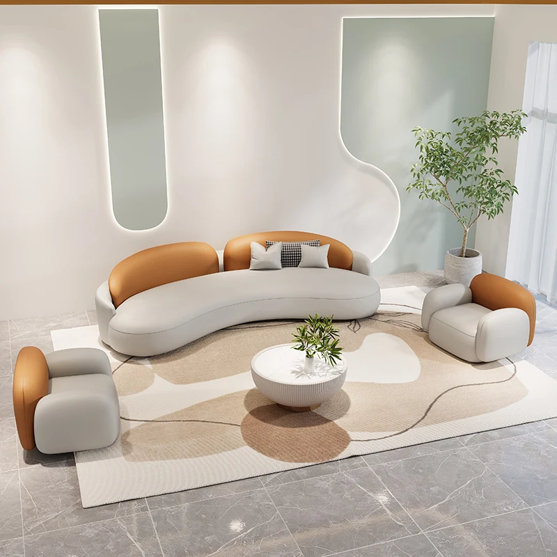 

Luxury Fancy Unique Sofas Kawaii Orange Cute Lazzy Floor Living Room Sofas Modern White Divani Da Soggiorno Apartment Furniture