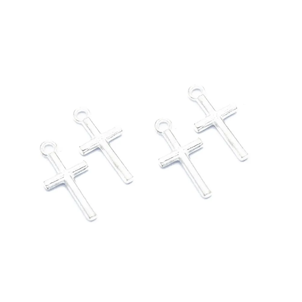 

100Pcs Alloy Cross Pendant for Jewelry Making DIY Charms and Pendants Craft Supplies Necklace Accessories Unique Gift Idea