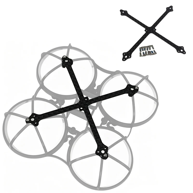 1 Stück für BetaFPV Meteor75 Pro II Rahmen, Kohlefaser-Verstärkungsgrundplatte, 1 mm Dicke mit M1.4*4 Schrauben, FPV-Drohnen-Zubehör