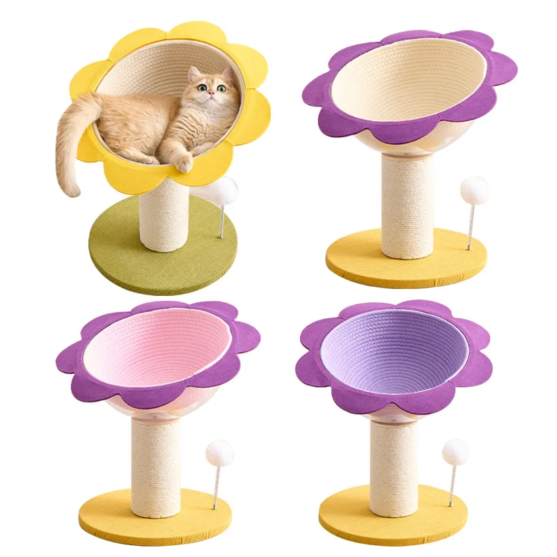 

Universal integrated cat litter in all seasons, the cat scratching column is stable and wear-resistant without falling debris