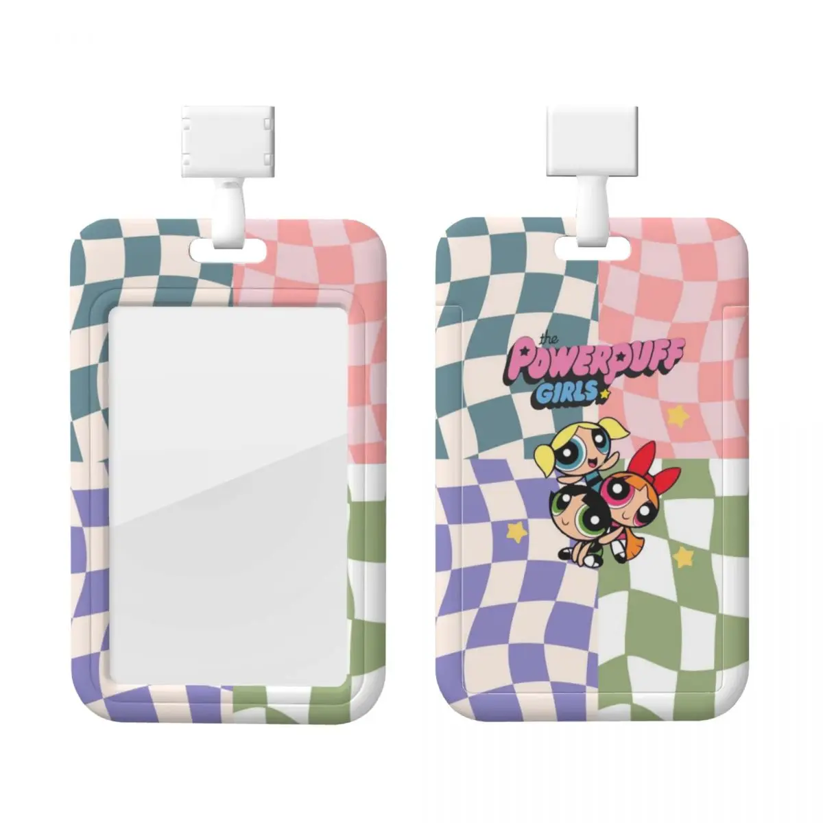 

Custom The P-Powerpuffs Girls Card Badge Holder For Subway Bus Bank Card Lanyard Credential Badge Holder Hospitals