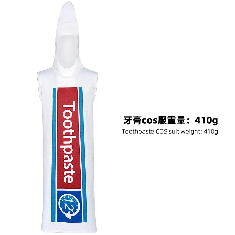 

New Toothpaste And Toothbrush Couple Cosplay Costumes Halloween Funny And Amusing Couple Costumes.