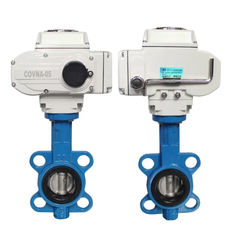 High Class Waterproof 2 Inch DN50 3 Inch DN80 Cast Iron Wafer Type Motor Control Actuator Electric Butterfly Valve