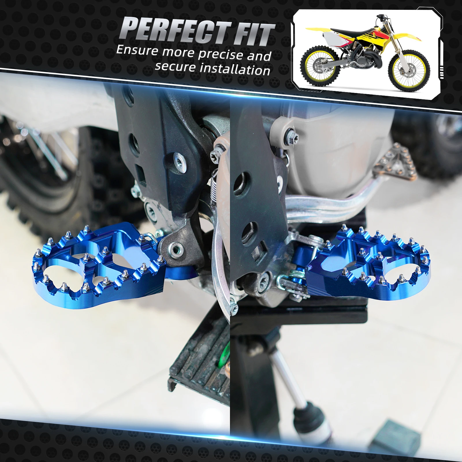 (EU-Lager) Fußrasten für KTM EXC 300 EXC-F 350 SX 250 1998-2016 Adventure Supermoto Yamaha YZ250 YZ250F YZ450F WR250F – Detail 9
