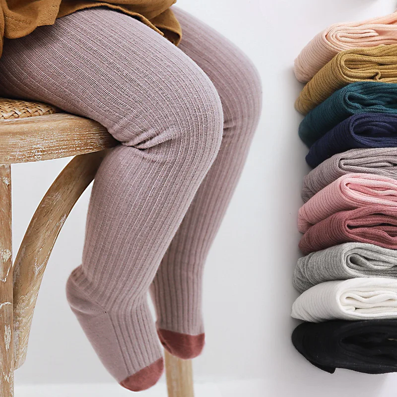 

Kid Girl Tights Baby Stockings Autumn Baby Tights Winter Warm Child Pantyhose Cotton Pants Candy Color Cute Girls trousers