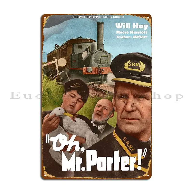 Плакат Oh Mr Porter, цветная металлическая табличка, ретро кинотеатр, индивидуальный настенный декор, кухонная жестяная вывеска, постер