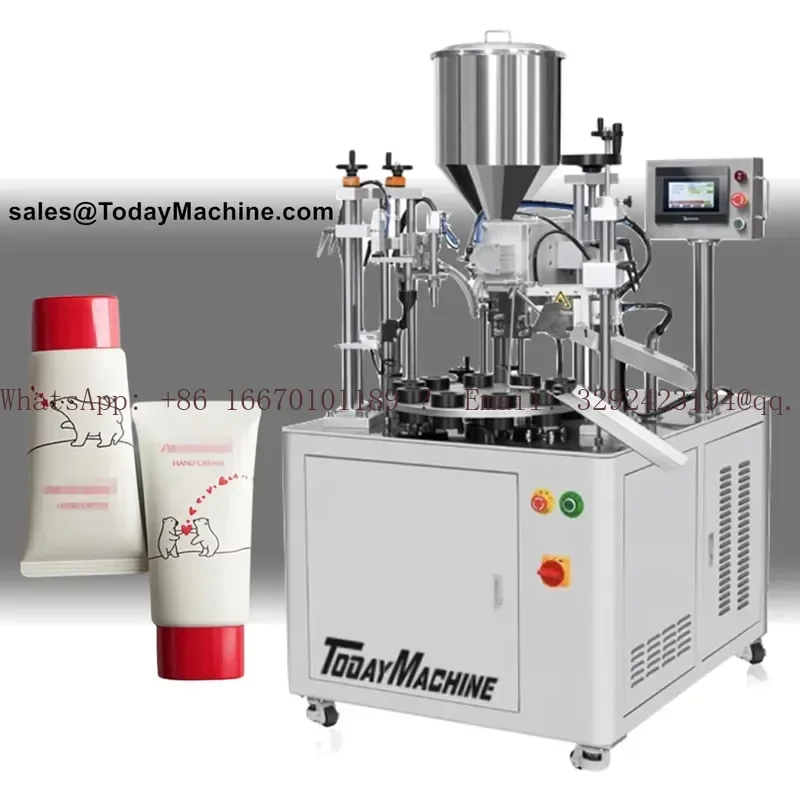 Automatic Cream Toothpaste Soft Tube Filling and Sealing Machine