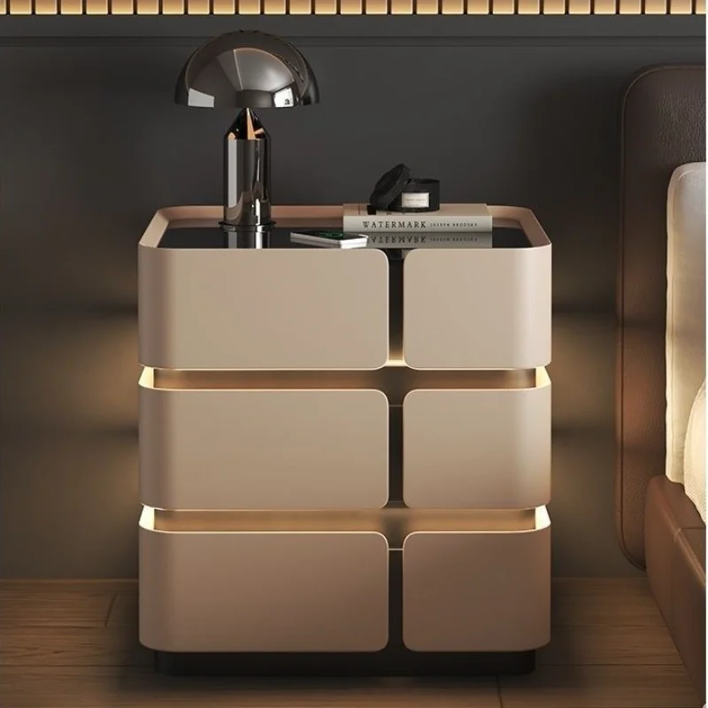 Luxury Solid Wood Bedroom Nightstand 3