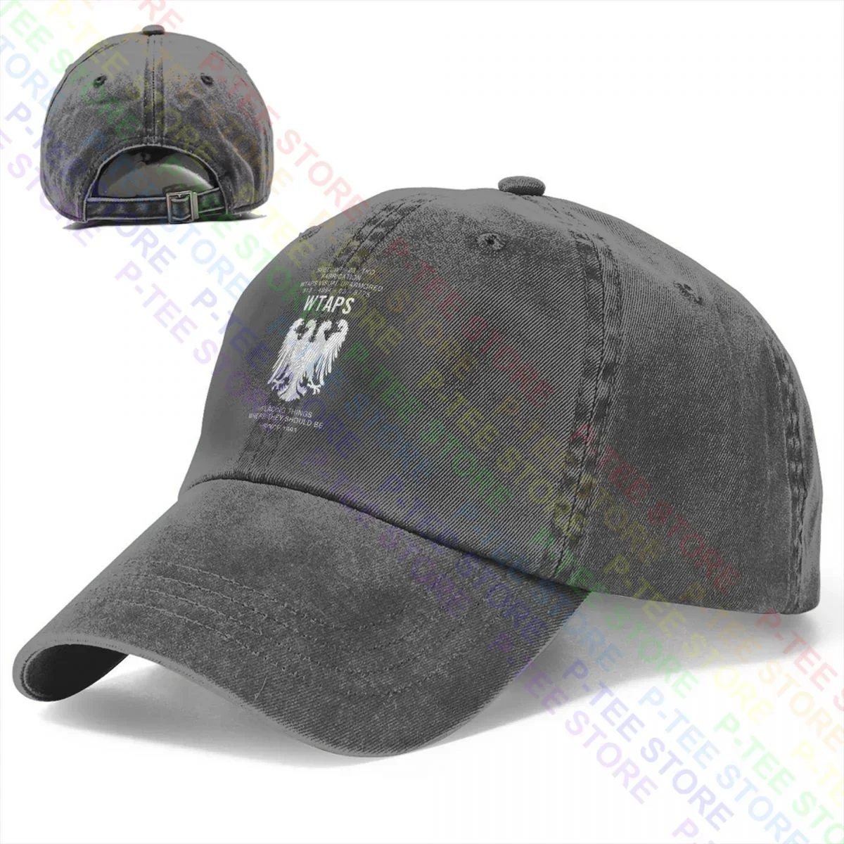 Wtaps Heraldry - Neighborhood Wacko Maria Cav Empt Washed Denim Baseball Cap Trucker Hats Cool Streetwear