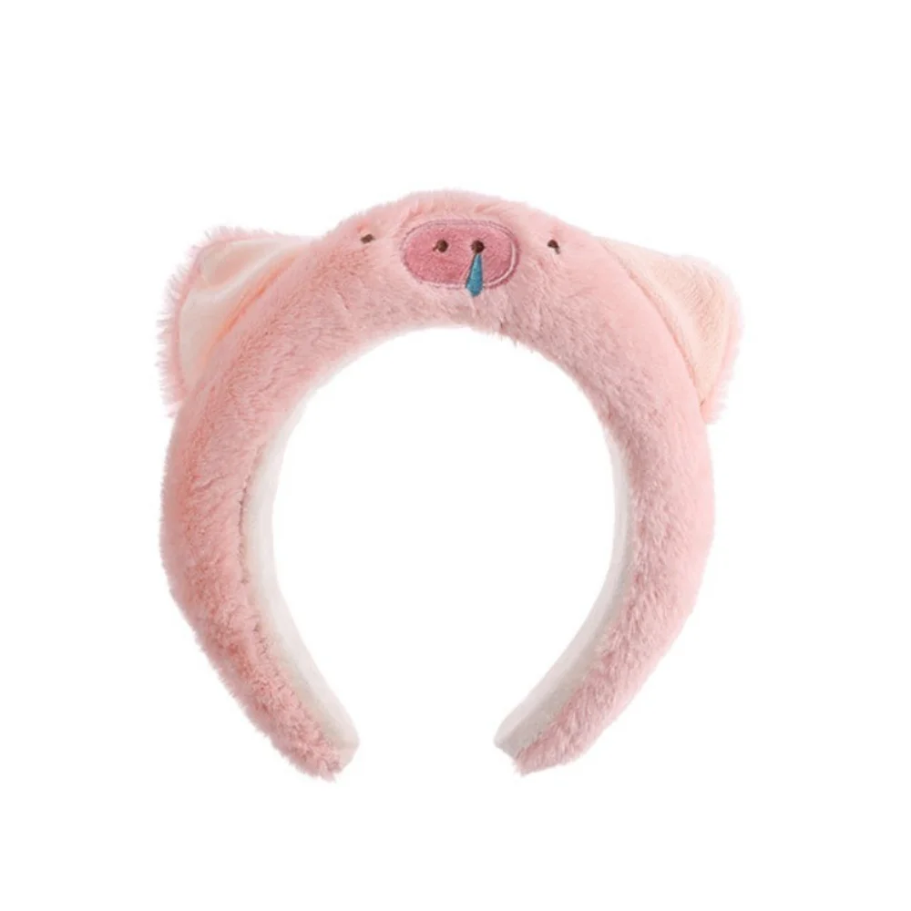 

Gifts Snotty Pig Cartoon Headband Doll Non-slip Hairband Sweet Face Wash Penguin Hair Hoop Daily