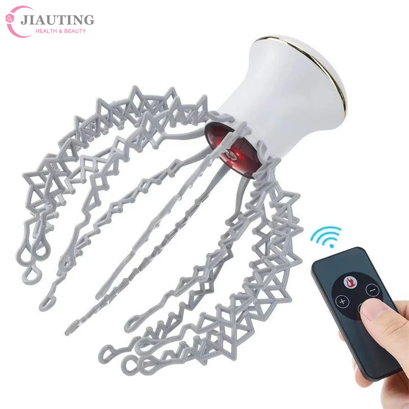 

Electric Octopus Claw Scalp Massager Therapeutic Head Scratcher Relief Hands Free Hair Stimulation Rechargable Stress Relief
