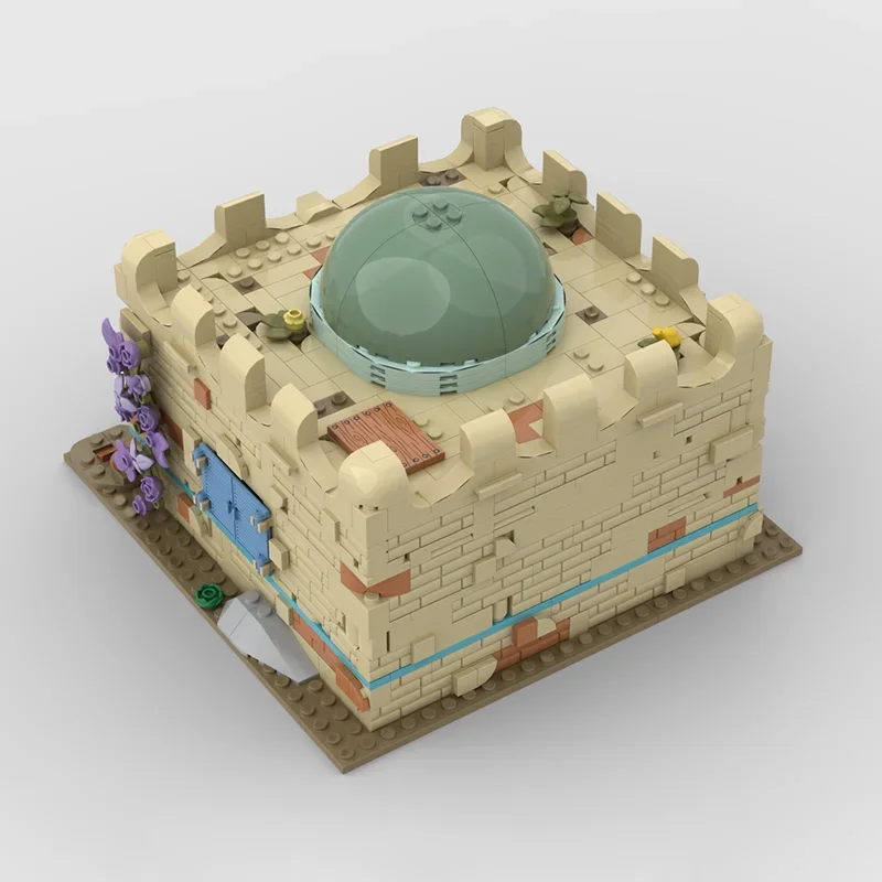 Moc Building Modello di casa araba Tecnologia Regalo Costruzione Castello medievale Modello CIty Street View Assemblaggio fai da te Set di vacanze Giocattoli