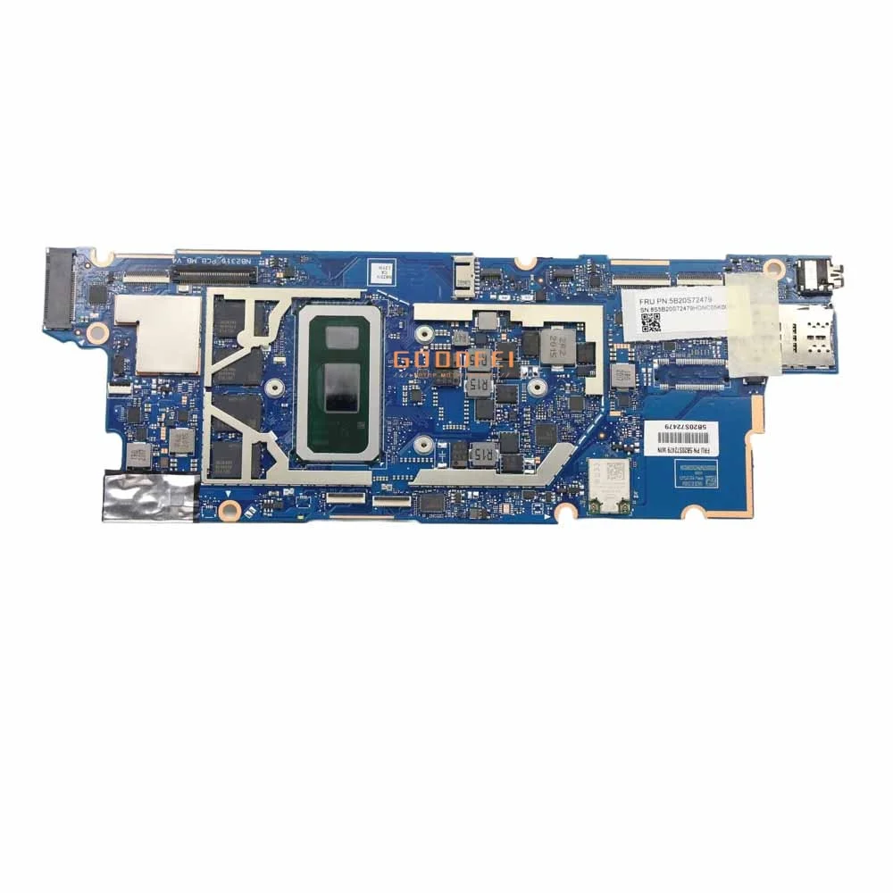 

With I5-10210U 8G RAM NB2316_PCB_MB_V5 Laptop Motherboard Notebook Mainboard Yoga Duet 7-13IML05 For Lenovo 100% Tested OK