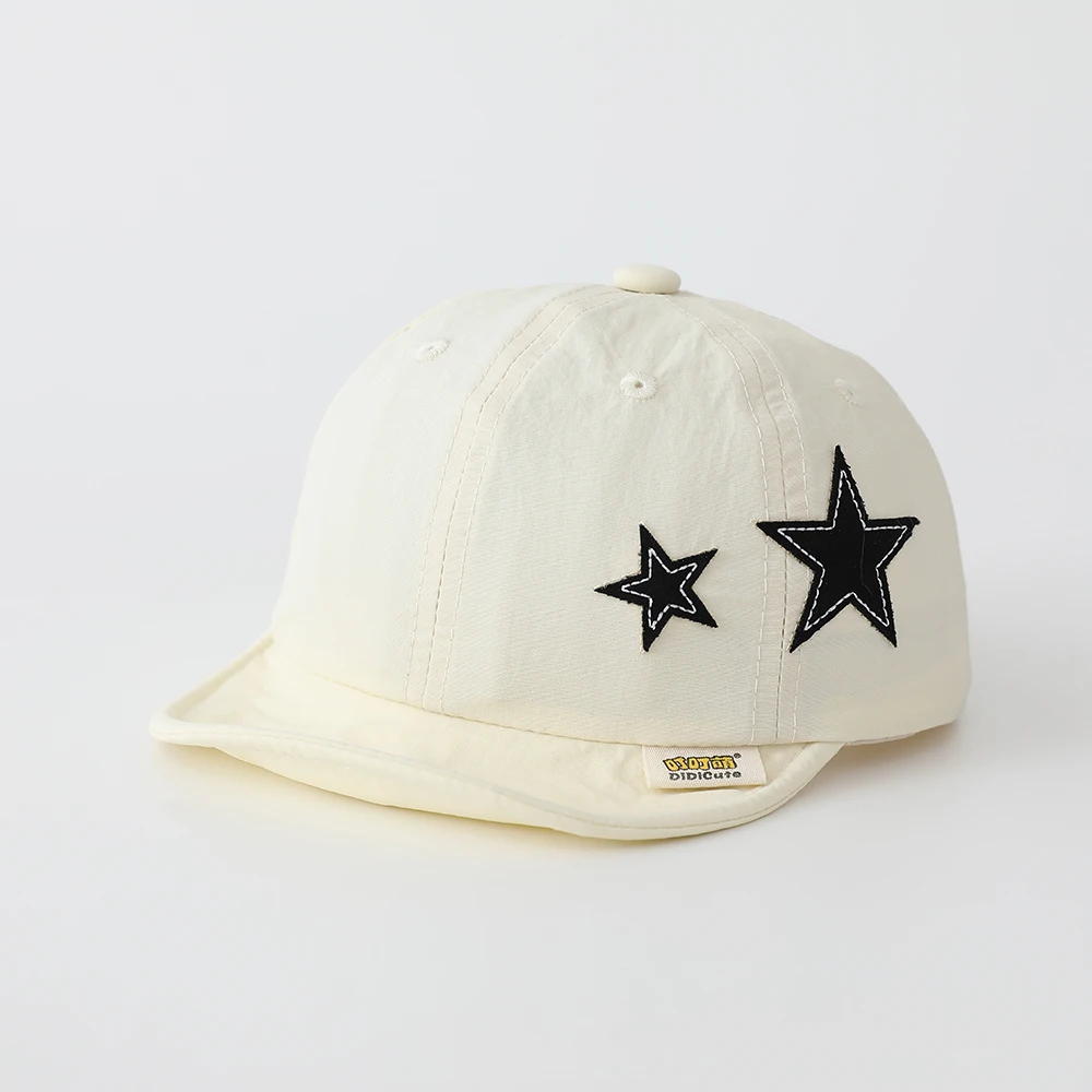 Korean-style fashionable embroidered star quick-drying soft-brimmed baseball cap - ideal for casual outings and sun protection view 3
