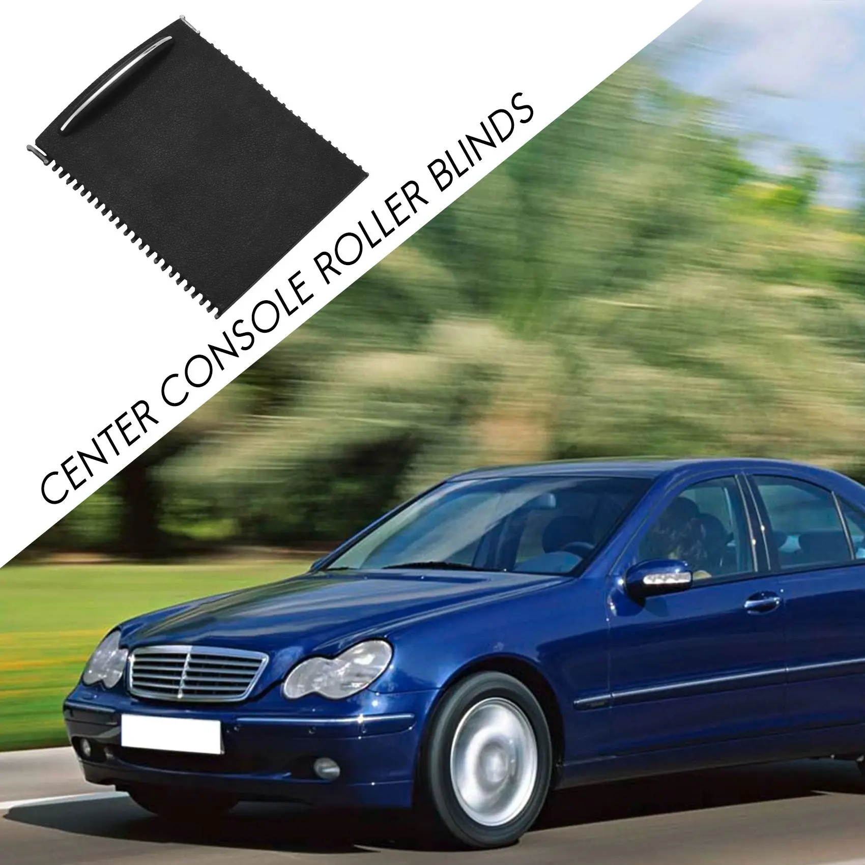 

Center Console Sliding Shutters Cup Holder Roller Shutter Cover For C-Class W203 2000-2007 2036800123 9051
