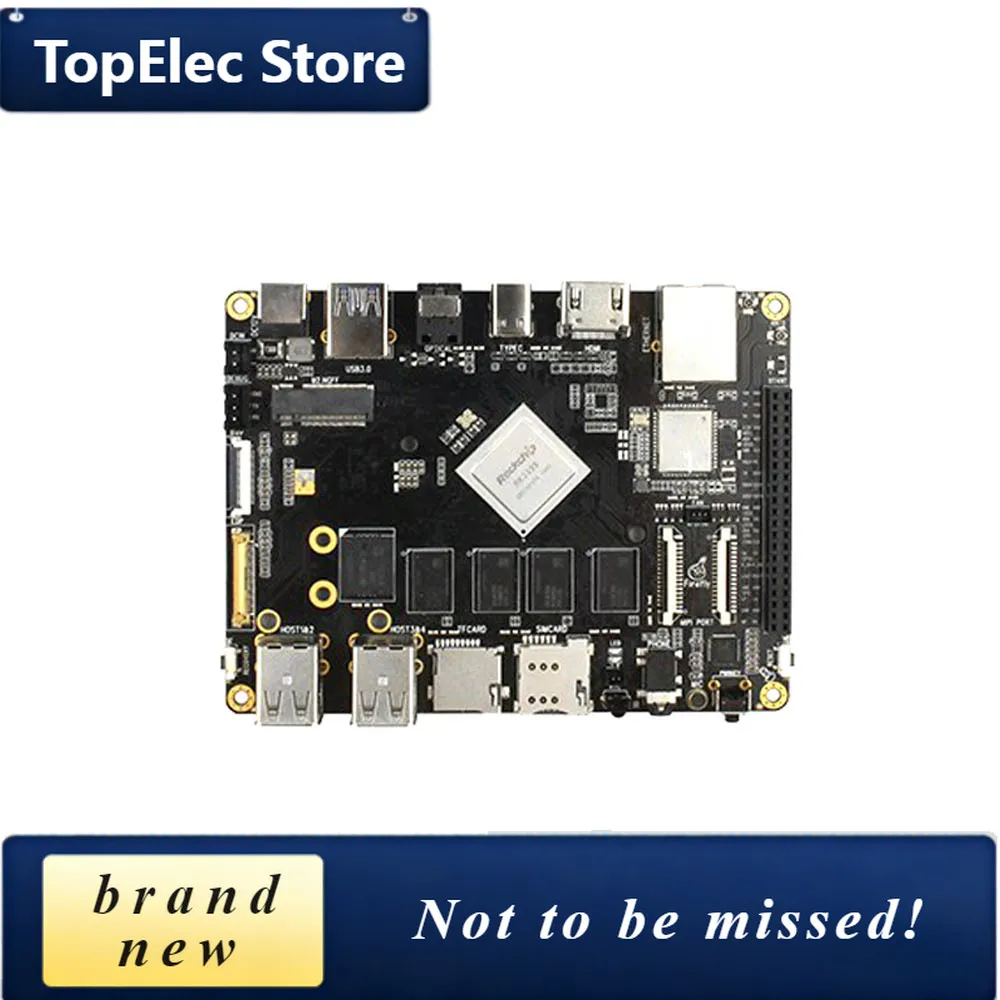 TopElec Firefly RK3399: 6-Core 64-bit High-Performance 2G/4G DDR + 16G EMMC Dual Cameras Demo Board For AR VR Android 7.1 Ubuntu