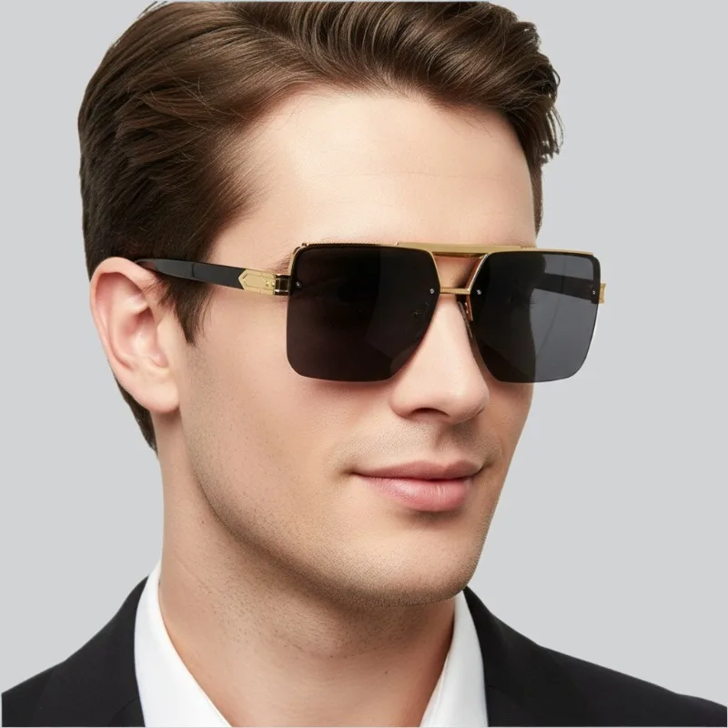 

2026 New Square Sunglasses for Men and Women, Fashion Travel Style, Ideal for Business Trip/Commute/Casual Wear/Driving UV400