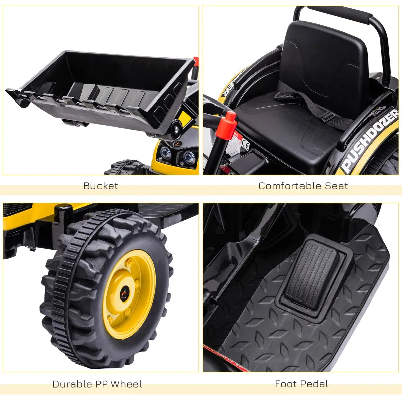 Battery Battery powered Construction Controls Excavator Play Powered Ride Simple Truck 6V Kids Ride on Excavator, Bulldozer, Ele
