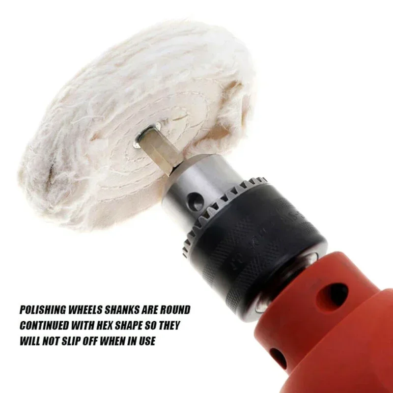 

Buffing Polishing Pad Mop Kit Polish Motorcycle Grinding Stainless steel Aluminum 6Pcs Plastic Stainless Steel