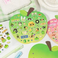 1 PC Apple Paradise Series Kawaii Cartoon Stickers DIY Diary Album Scrapbook Planner Handbook Aesthetic Supplies 3