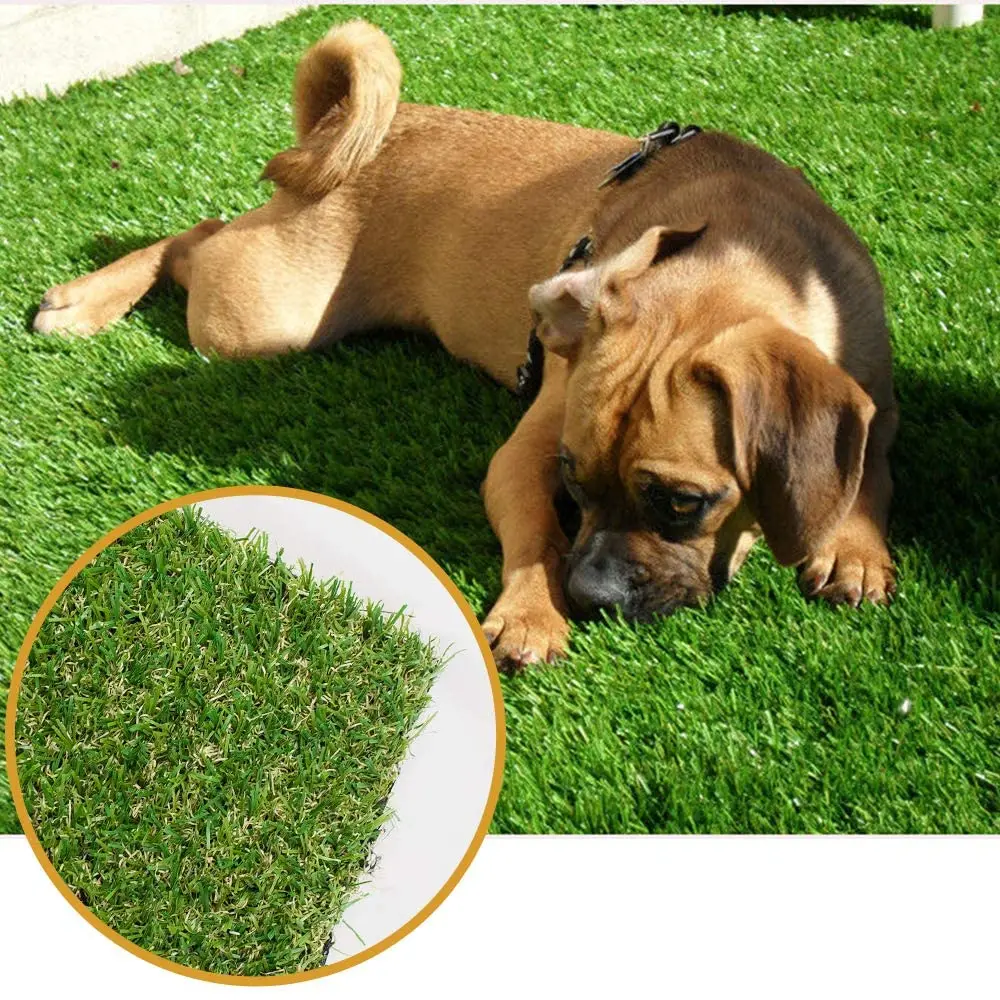 

Artificial Grass Lawn Turf 0.8Inch Realistic Synthetic Grass Mat, Indoor Outdoor Garden Lawn Landscape For Pets,Fake Faux Grass