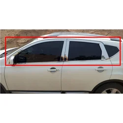 Steel Bright Top+Bottom Full window Frame Sill Trim 20pcs For Nissan Qashqai Dualis 2007 2008 2009 2010 2011 2012 2013