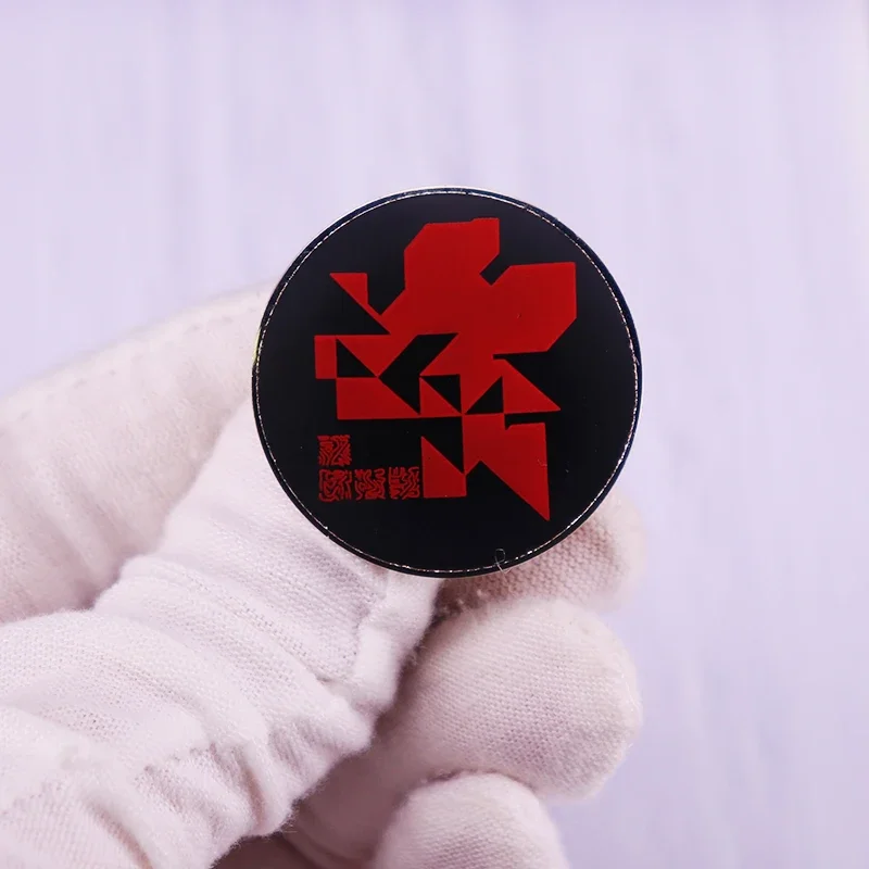 Evangelion-NERV New Logo Pin Brooch Mecha Anime Badge