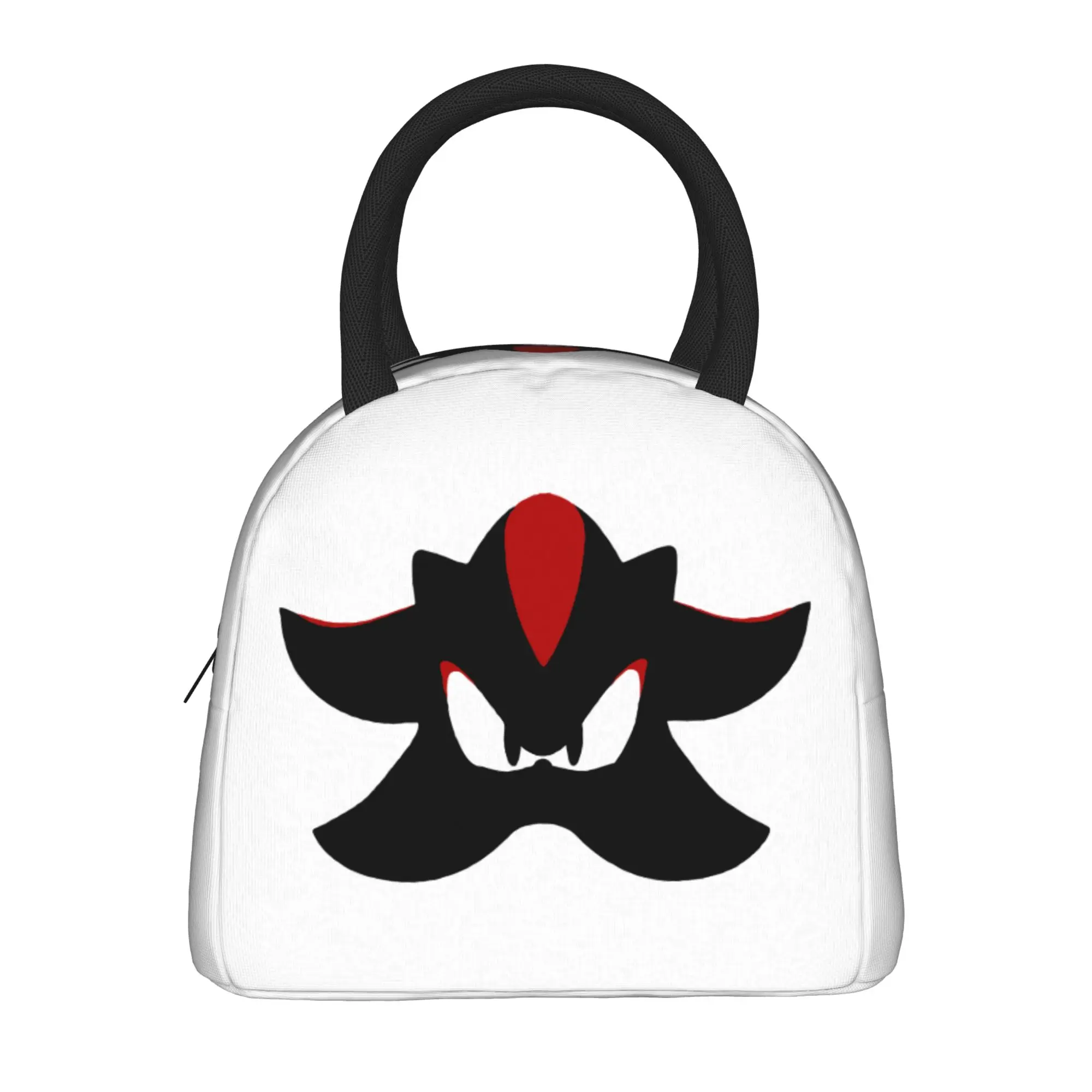 Shadow The Hedgehogs  Insulated Lunch Bag Thermal Bag Reusable  Portable Tote Lunch Box Bento Pouch Beach  Outdoor