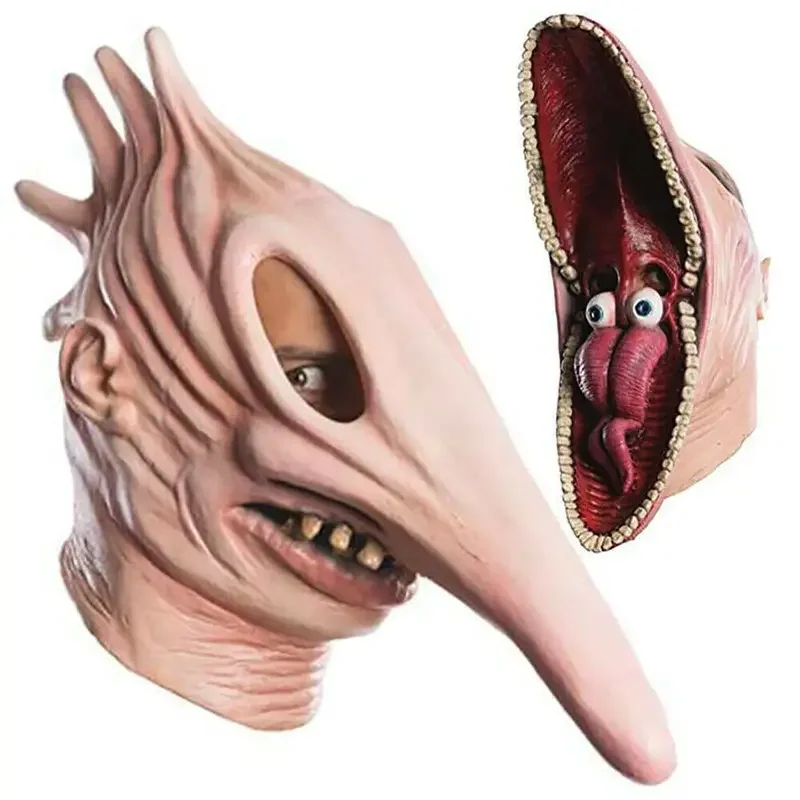 Halloween Horror Party mask Scary Adam and Barbara Adult Full Head Latex Carnival Masquerade Fright Props