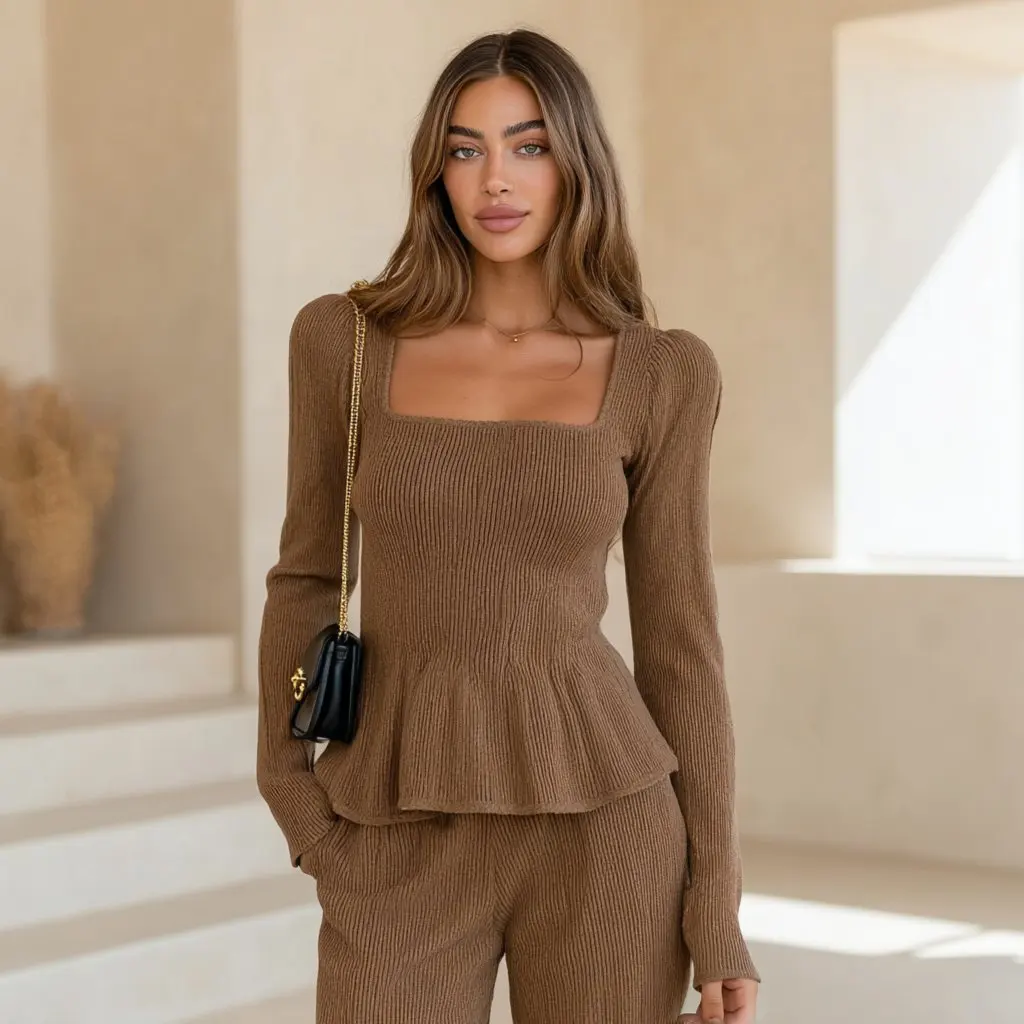 Long Sleeve Casual T-Shirt Straight Sleeve Spring Dress Autumn Chic Style Women's Top Fashionable Comfortable Fit