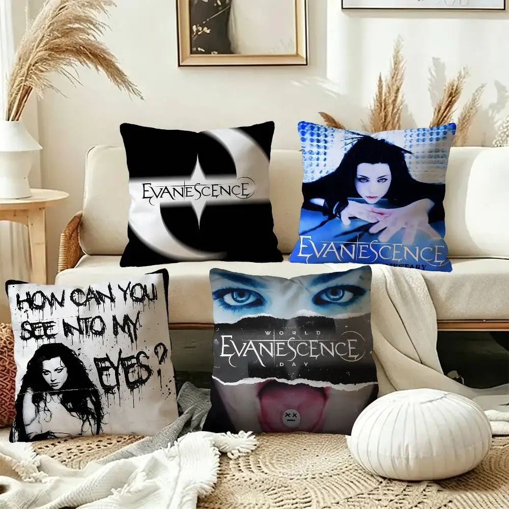 E-Evanescence Fallen A-Amy Lee Pillow Gift Home Office Decoration Bedroom Sofa Car Cushion Cover case 45x45