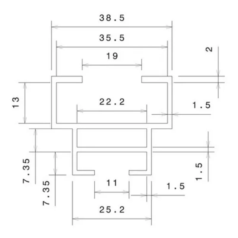 Solar Panels 2.10m Rails and Clips for Solar Energy