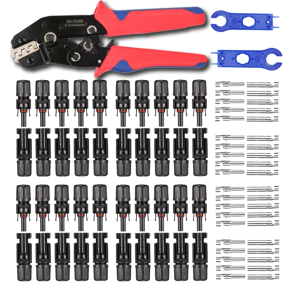 Multi-Contact 4 Crimping Tool Photovoltaic Cable Connector SN-2546B Clamp Terminal Pliers Coax Crimping Solar Panel Connectors