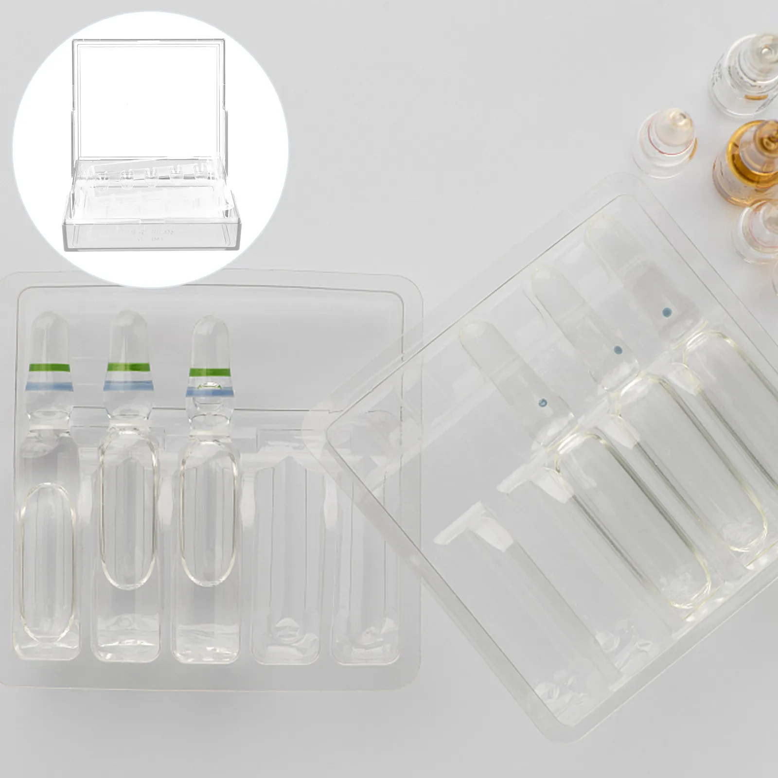 Light-Proof Injection Box High-Grade Plastic Hospital Clinic Use Syringe Storage Holder Injection Case Safety Storage