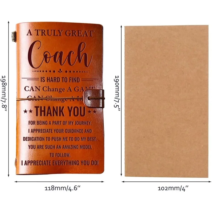 هدايا تقدير المدرب للرجال والنساء من الجلد للسفر جورل 140 صفحة تقدم البيسبول البيسبول كرة القدم كرة السلة السباحة كرة القدم
