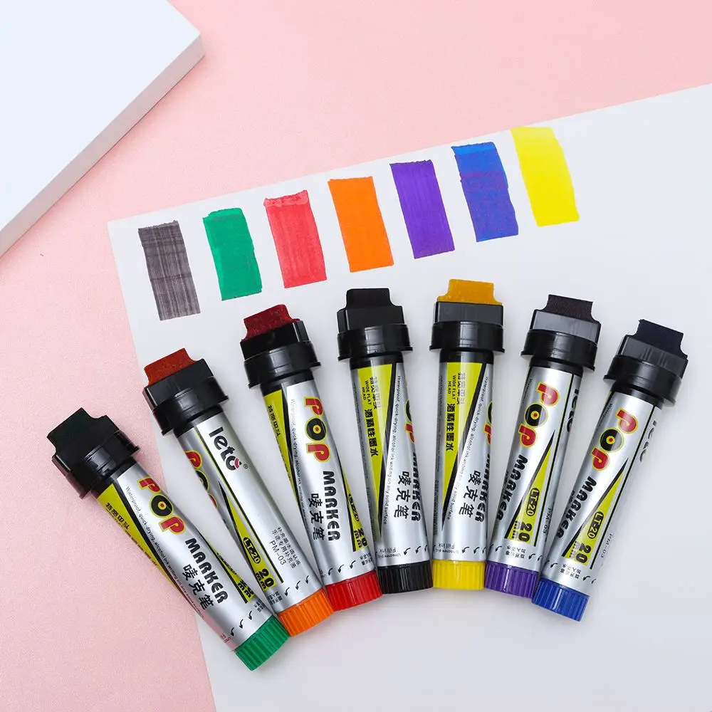 Poster Pen Graphic Sketch Pen Refillable Special Art 20mm Sketching Graffiti Markers Paint Permanent POP Waterproof Marker Pen