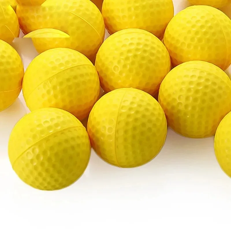41mm White Hollow PE Blow Mold Golf Balls, No Hole Lightweight Indoor Training Spheres, Soft Impact Safe for Home Backyard