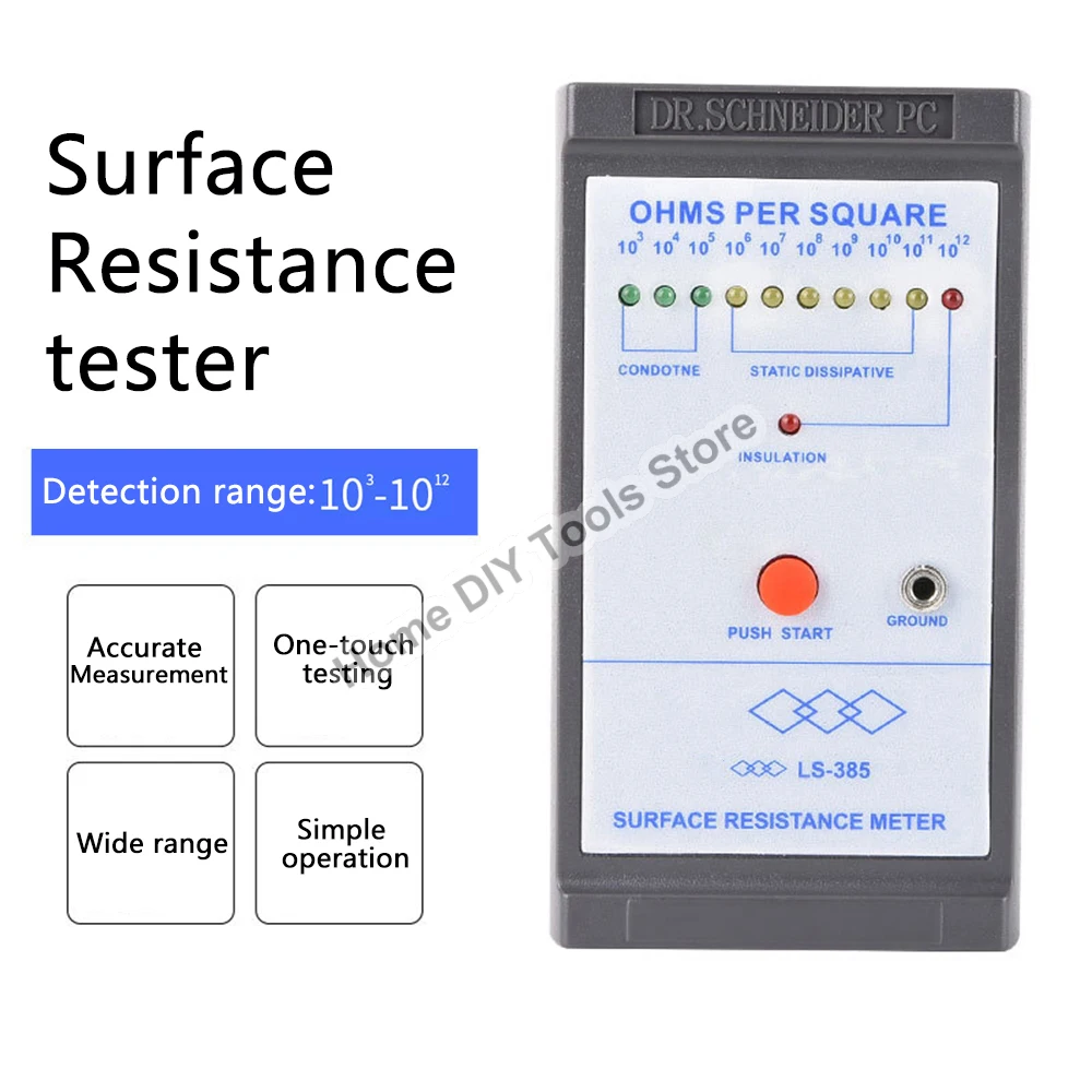 LS-385 Surface Resistance Tester Impedance Meter Anti-static Electrostatic Impedance Tester